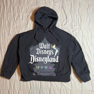 Disney 100 Tinker Bell Hoodie Sz S Women’s Black The Eras Collection Disneyland